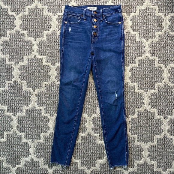 Madewell 10" High-Rise Skinny Jeans in Hanna Wash - Picture 3 of 12